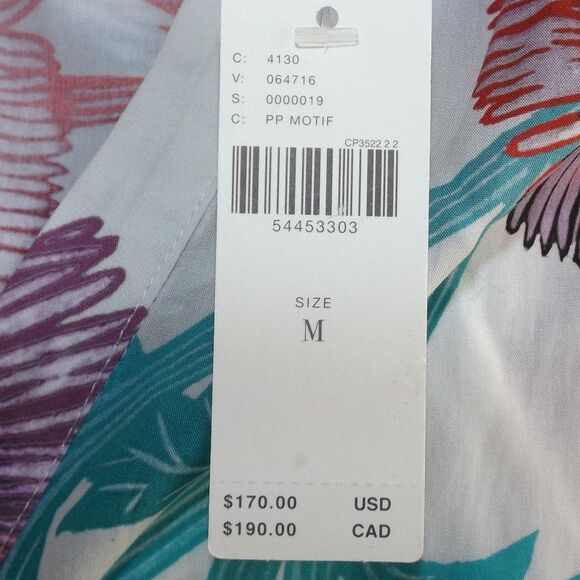 new TUGBOAT/Anthro Dress, M, Midi/Tiered Skirt, Multicolor Floral, Buttons - Picture 10 of 14